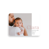 Bold Name birth announcement rounded corners