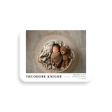 Bold Photo birth announcement rounded corners
