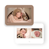 Brown Introducing birth announcement