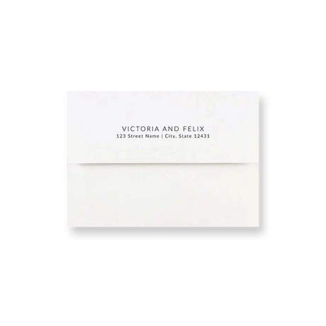Circle Sketch wedding envelope