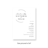 Circle Sketch wedding program