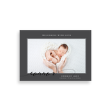 Classic Gray birth announcement