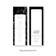 Classy Black Floral wedding program