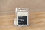 Cedar + Leather Wax Melts