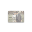 Faded Photo Wedding Thank You Card