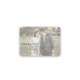 Faded Photo Wedding Thank You Card