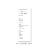 Faded Photo wedding program