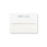 Framed White wedding envelope