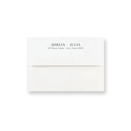 Framed White wedding envelope