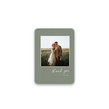French Garden Wedding Thank You Card