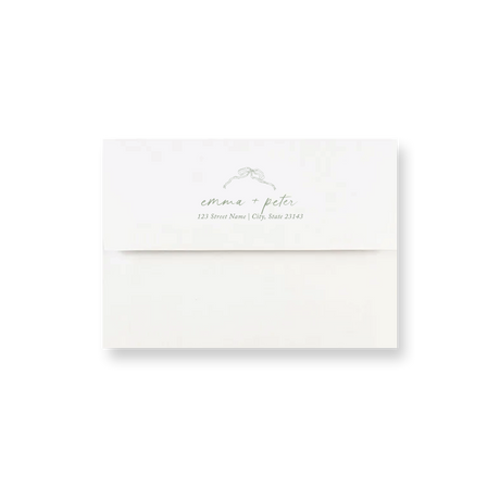 French Garden wedding envelope