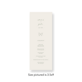 French Garden wedding program