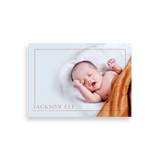 Full Photo Frame birth announcement