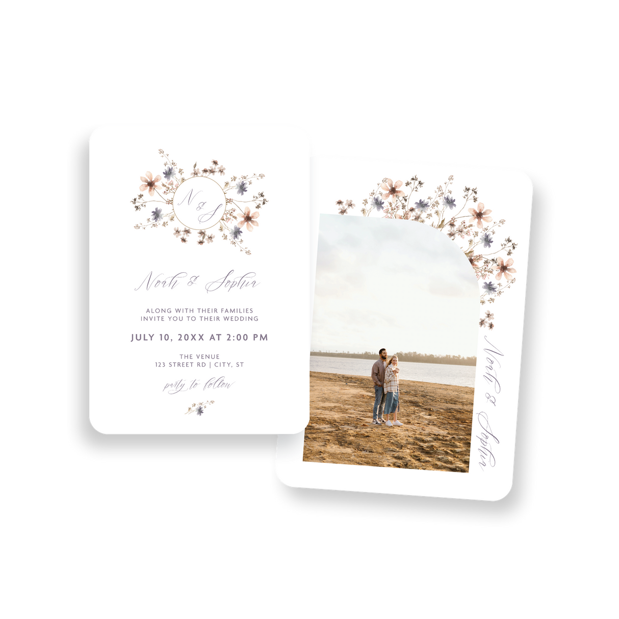 Garden Party invitation rounded