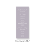 Garden Party wedding program