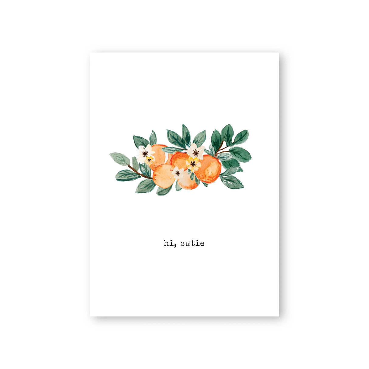 Hi Cutie (blank inside)