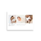 Gray Script birth announcement