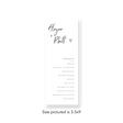 Hand Drawn Heart wedding program