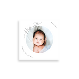 Hello Circle birth announcement