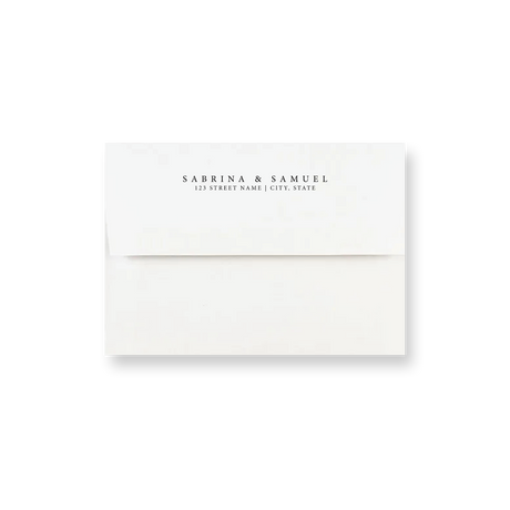 Ivory Classic wedding envelope