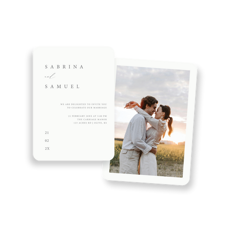 Ivory Classic invitation rounded