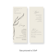 Ivory Leaf wedding program