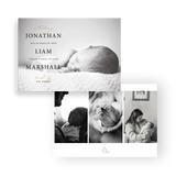 Jonathan birth announcement rounded corners