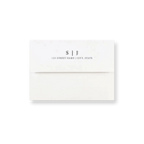 Matte Charcoal wedding envelope