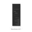 Matte Charcoal wedding program