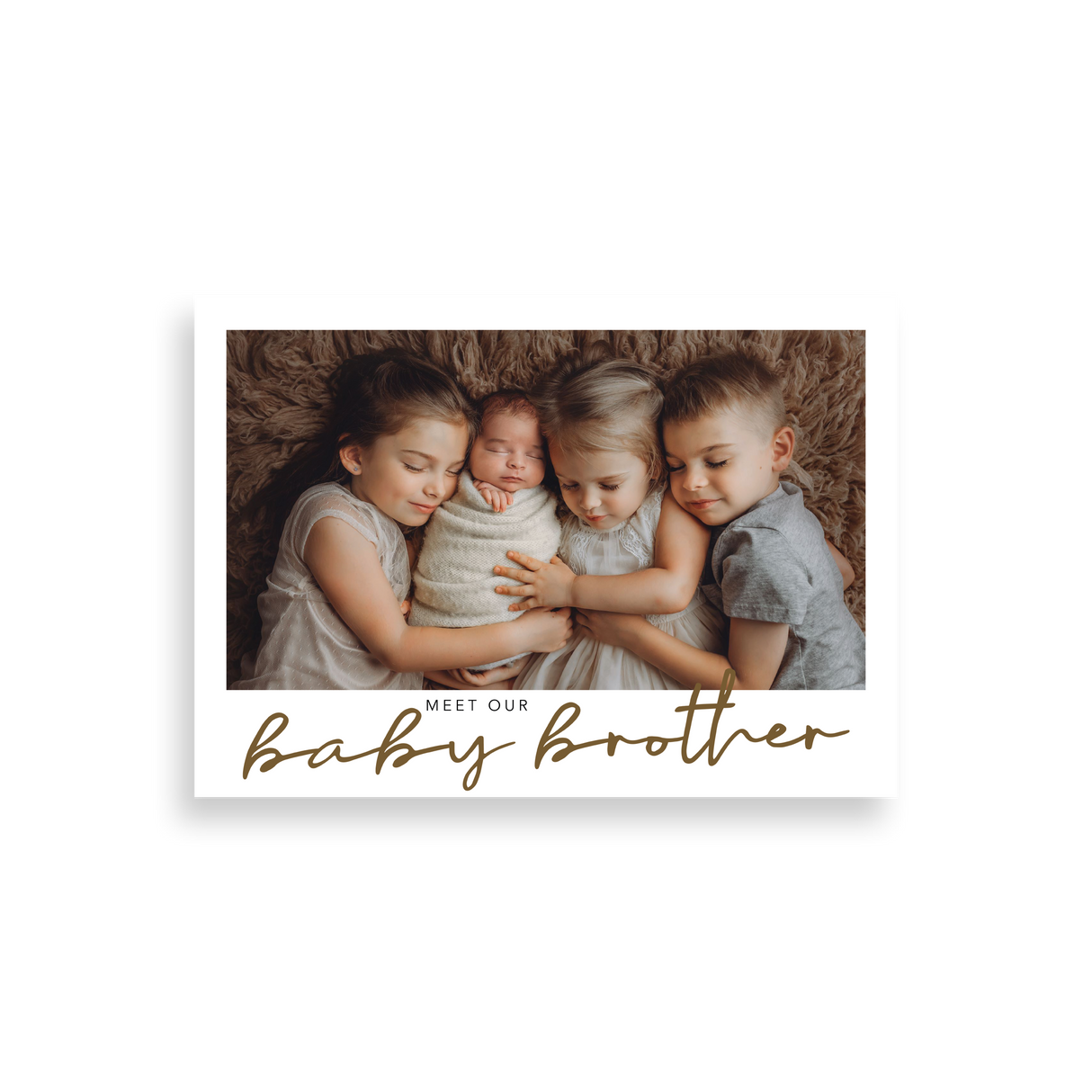Meet Our Baby Brother birth announcement