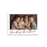 Meet Our Baby Brother birth announcement
