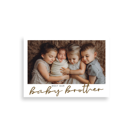 Meet Our Baby Brother birth announcement