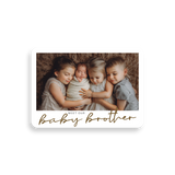 Meet Our Baby Brother birth announcement rounded corners