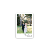 Minimal Elegant Wedding Thank You Card rounded