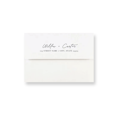 Minimal Elegant wedding envelope