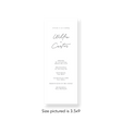 Minimal Elegant wedding program
