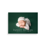Minimalist Full Photo birth announcement