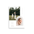 Modern Arched birth announcement