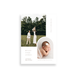 Modern Arched birth announcement