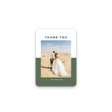 Modern Sage Wedding Thank You Card