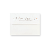 Modern Wildflower wedding envelope