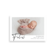 Name Script birth announcement