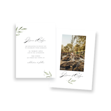 Olive Branch Wedding Invitation