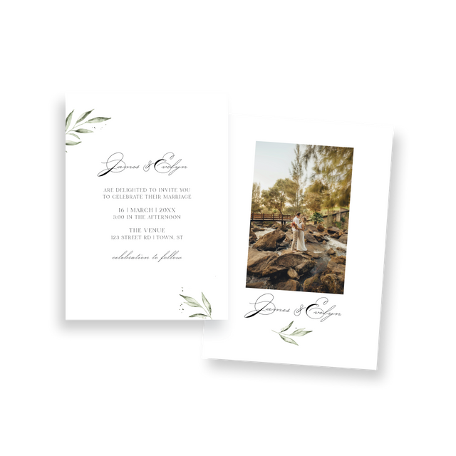 Olive Branch Wedding Invitation