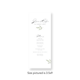 Olive Branch wedding program