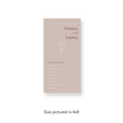 Peony wedding program