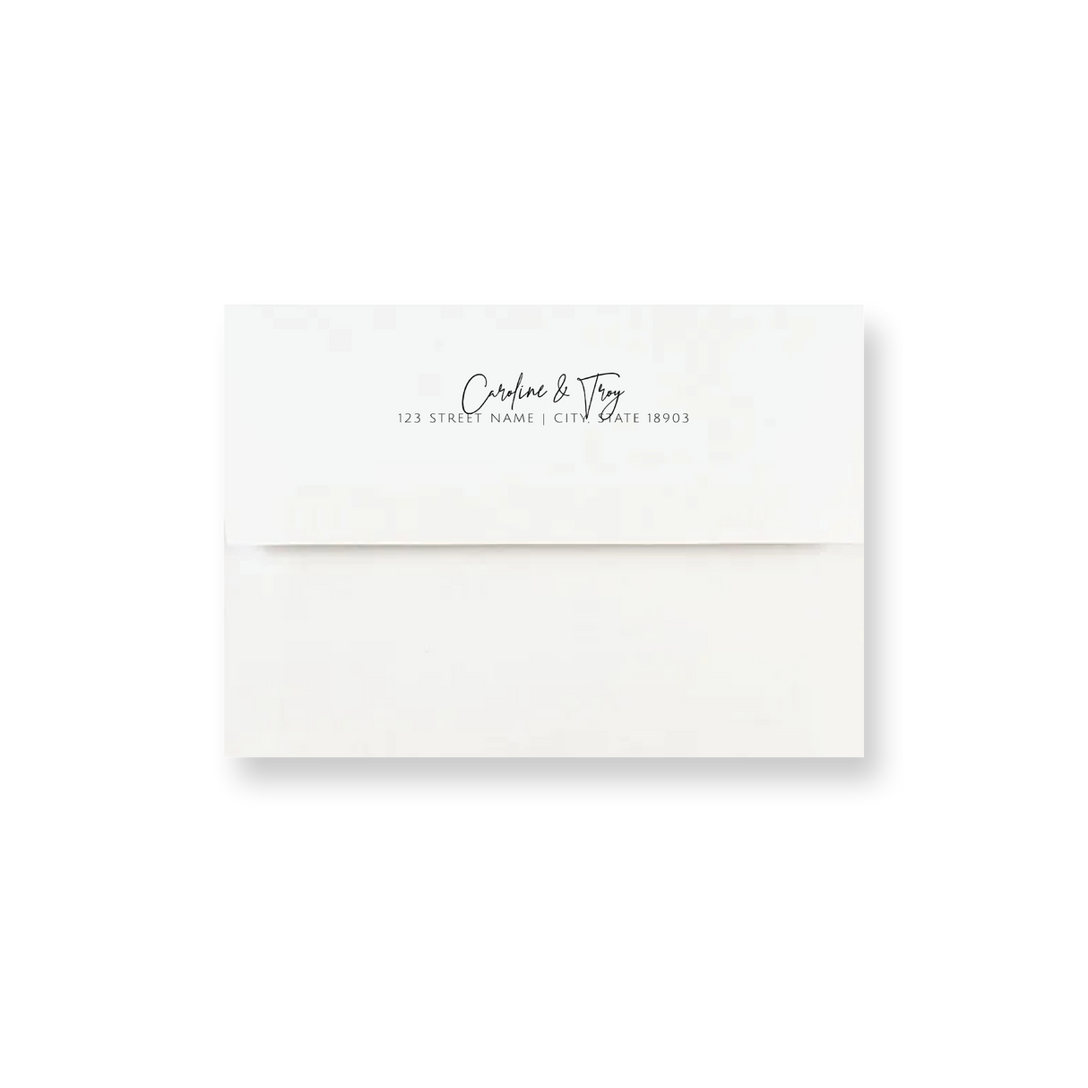 Prestige Script wedding envelope