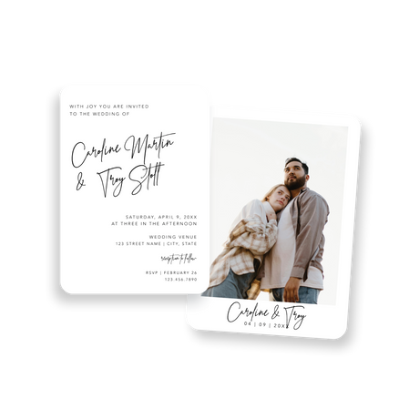 Prestige Script invitation rounded