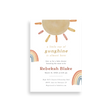 Ray of Sunshine baby shower invitation