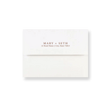 Rust wedding envelope